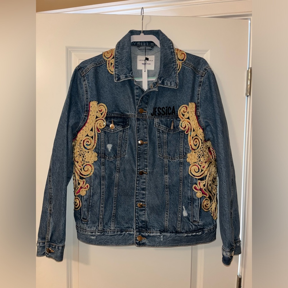 Lecmost x Lola Amazon Music Denim Jean Jacket